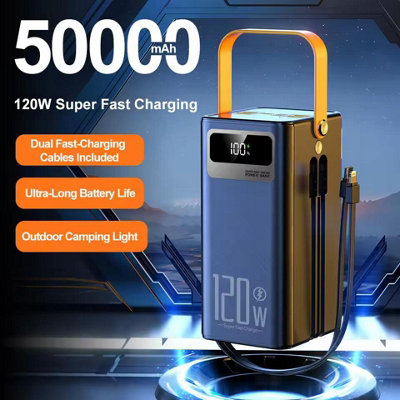 Power Bank 120W Fast Charging Powerbank With Digital Display Led Light