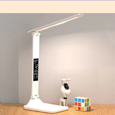  - Folding Table Lamp Usb Reading Touch Dimmable Eye Protection With Alarm Clock