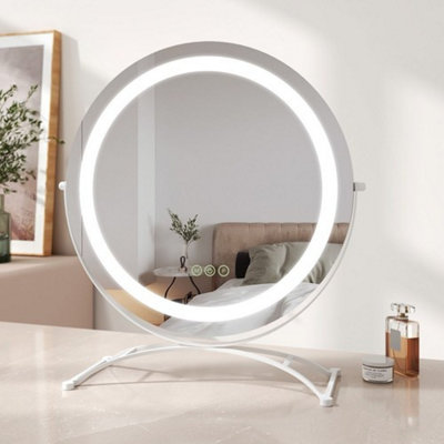  - 500mm Round Hollywood Mirror With Led Lights Dressing Table Vanity Make Up Mirror