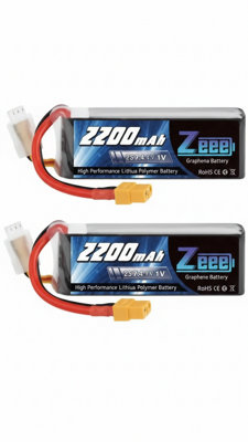 Zeee 3S 2200Mah 11.1V 120C Lipo Battery Xt60 For Rc Drone Car Boat from B&Q