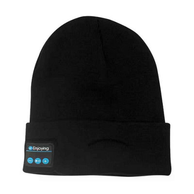 B&Q Bluetooth Knit Hat With Built-In Speakers  Warm Winter Beanie For Running, Cycling, Yoga