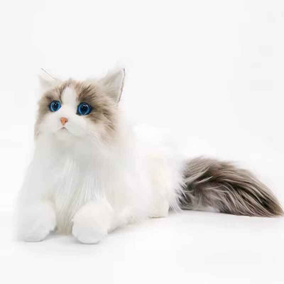 Lifelike Plush Cat Doll Cute Companion Toy Gift