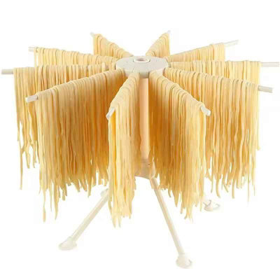 Collapsible Pasta Drying Rack Folding Noodle And Spaghetti Stand With 10 Bars from B&Q