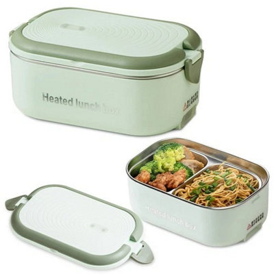Electric Lunch Box With Stainless Steel Inner Pot 1.2L Portable Food Heater from B&Q