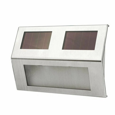 4Pcs Led Garden Solar Powered Motion Sensor Wall Lamp from B&Q