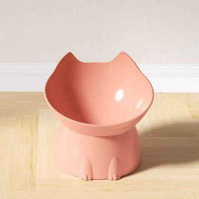 2Pcs Elevated Cat BowlsAnti Tip Raised Pet Feeding Dishes With Tilted Edge from B&Q