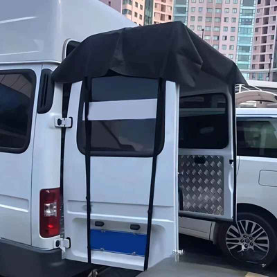 600D Waterproof Rv Rear Barn Door Awning Cover Sunshade 180X114Cm Black from B&Q