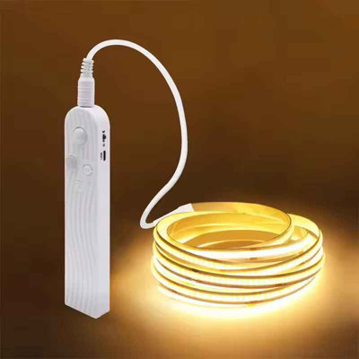  - 8mm 5V Cob Led Strip Light With Motion Sensor Battery Powered 3M Flexible Night Light For Stairs And Kitchen