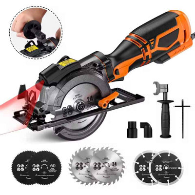  - 6 Blade Circular Saw With Laser5.8A MotorAdjustable Cutting Depth