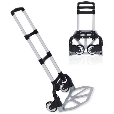 Lightweight Folding Luggage Trolley Aluminium Hand Truck from B&Q