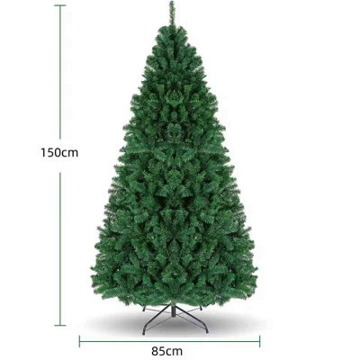  - 5Ft  To 7Ft  Artificial Christmas Tree With Metal Stand For Home And Party