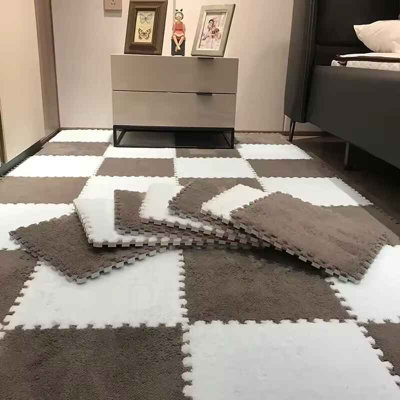 20 Pcs Soft Plush Eva Play Mat 30X30Cm Puzzle Floor Interlocking Tiles from B&Q