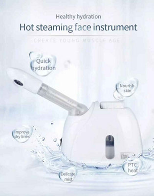 Ozone Facial Steamer Warm Mist Humidifier For Deep Skin Care from B&Q