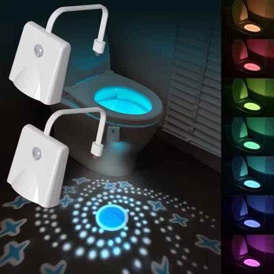 Toilet Night Light Led Motion Sensor 10 Colors Waterproof Bathroom Lamp from B&Q