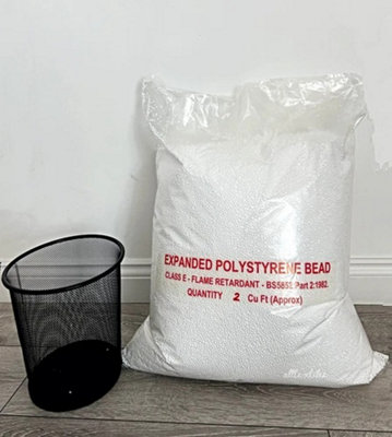 Bean Bag Refill Polystyrene Beads Lightweight Filling Balls from B&Q