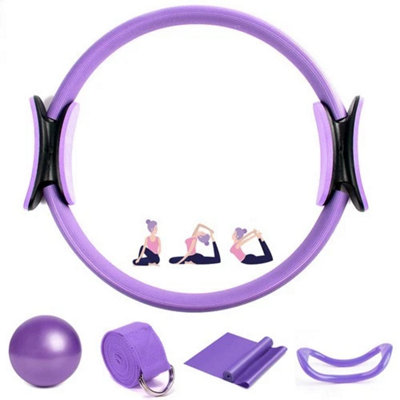 B&Q 5Pcs Pilates Set Essentials Kit For Stretching And Toning Uk