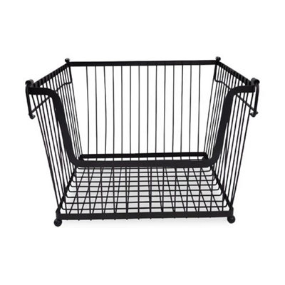 3 Stackable Wire Basket For Kitchen Fruits And Vegetables from B&Q