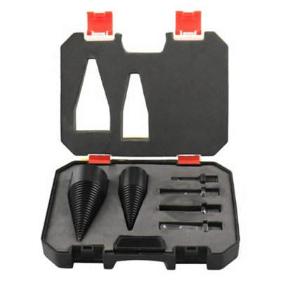 Firewood Drill Bit Wood Cone Hex Shank Log Splitter Screw from B&Q