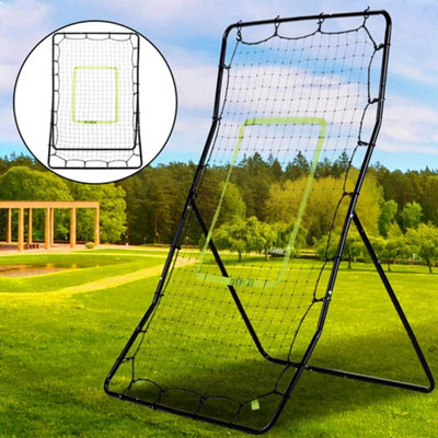  - 49X35 Training Aids Rebounder Net For Soccer Baseball And Football Adjust Pitch Back