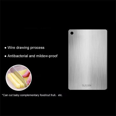 Stainless Steel And Wood Double Sided Chopping Board from B&Q