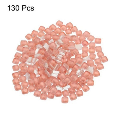 200G Irregular Crystal Glass Mosaic Tiles Pink from B&Q