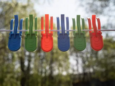 Storm Eco Clothes Pegs Extra Strong Windproof Plastic Washing Line Peg Laundry from B&Q