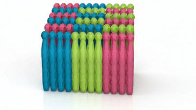 72 Durable Dolly Pegs And Plastic Laundry Clothes Clips from B&Q