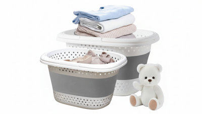  - Collapsible Laundry Basket Large Folding Storage Container