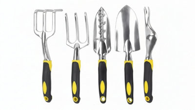 5Pcs Garden Tool Set Shovel Trowel Rake Fork Shear from B&Q
