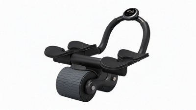 Two Wheel Ab Roller With Elbow Support And Counter For Core Workout from B&Q