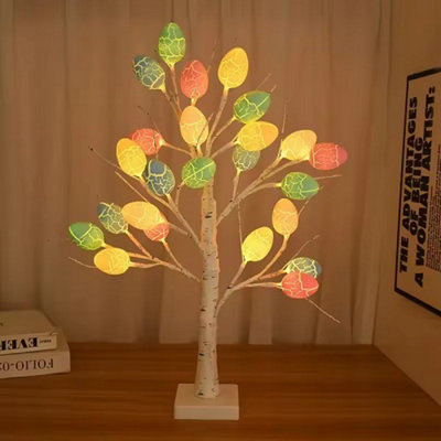White Birch Easter Tree With Led Egg Ornaments from B&Q