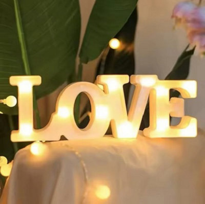 Love Word Ornament Home And Bedroom Decorative Accessory from B&Q