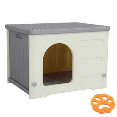 Pet Cat Kitten Dog Beds Waterproof Washable Play House Cave Cat Shelter Outdoor from B&Q