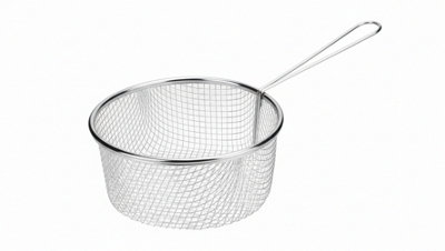 Large Stainless Steel Wire Frying Basket With Handle from B&Q