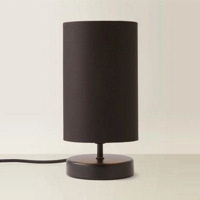 Touch Table Lamp Dimmable Matte Black from B&Q
