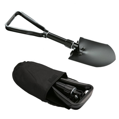 Compact Folding ShovelEmergency Portable Army Spade For CampingGarden And Snow from B&Q