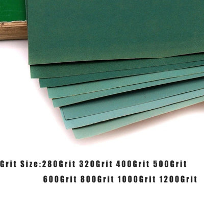  - 20Pcs A4 Dry Abrasive Sandpaper Sheets 280 Grit For Grinding And Polishing
