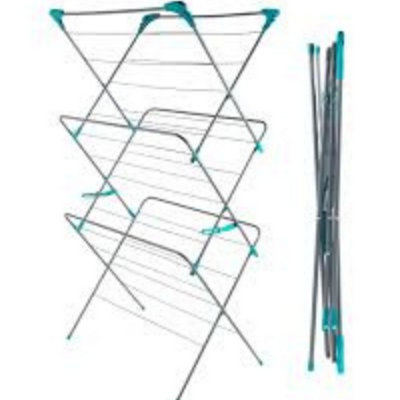 3 Tier Foldable Clothes Drying Rack 14M Laundry Airer from B&Q