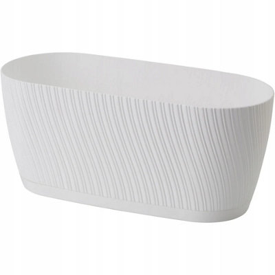 Long Plastic Trough Planter Window Garden Herb  Succulent Plant Pot from B&Q