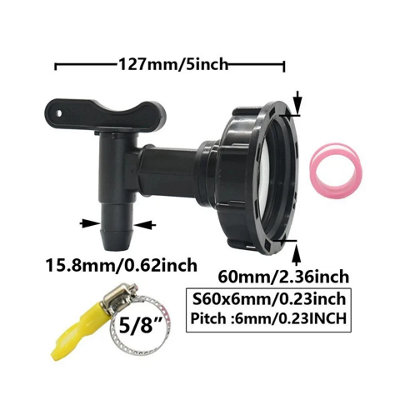 Plastic Tap For Water Butts Barrels  Rainwater from B&Q