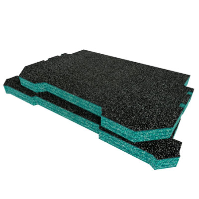 Shadow Foam Ryobi Link Trolly Suitcase Foam Inserts Easy To Clean (Teal 30mm) from B&Q