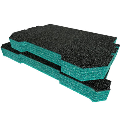Shadow Foam Ryobi Link Trolly Suitcase Foam Inserts Easy To Clean (Teal 50mm) from B&Q