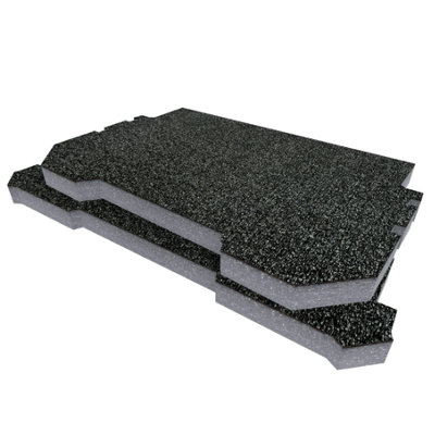 Shadow Foam Ryobi Link Trolly Suitcase Foam Inserts Easy To Clean (Grey 30mm) from B&Q