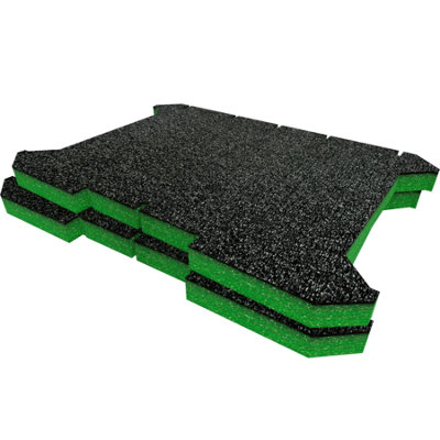 Shadow Foam Ryobi Link Tool Crate Foam Inserts Easy To Clean (Green 30mm) from B&Q