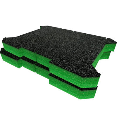 Shadow Foam Ryobi Link Tool Crate Foam Inserts Easy To Clean (Green 50mm) from B&Q