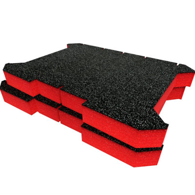 Shadow Foam Ryobi Link Tool Crate Foam Inserts Easy To Clean (Red 50mm) from B&Q