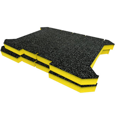 Shadow Foam Ryobi Link Tool Crate Foam Inserts Easy To Clean (Yellow 30mm) from B&Q