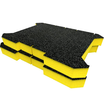 Shadow Foam Ryobi Link Tool Crate Foam Inserts Easy To Clean (Yellow 50mm) from B&Q