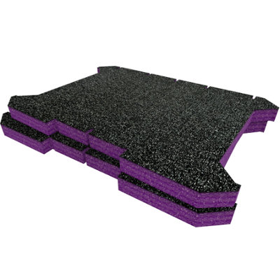Shadow Foam Ryobi Link Tool Crate Foam Inserts Easy To Clean (Purple 30mm) from B&Q