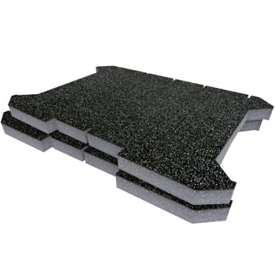 Shadow Foam Ryobi Link Tool Crate Foam Inserts Easy To Clean (Grey 30mm) from B&Q